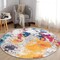 World Rug Gallery Sky Collection Modern Abstract Area Rug 6'6'' Round Multi 232MULTI6RND - alternate 2